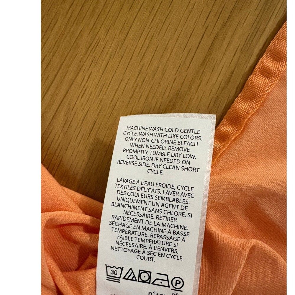 RLX Ralph Lauren Mens Medium Orange Performance Golf Polo Shirt Short Sleeve - Picture 7 of 9